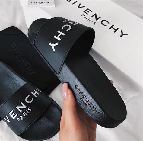 fake givenchy paris slides|givenchy slides white and black.